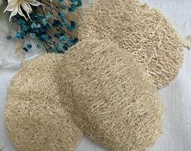 Luffa Sponge Exfoliation Pad Triple Set. Natural, vegetable, vegan. Luffa sponge.